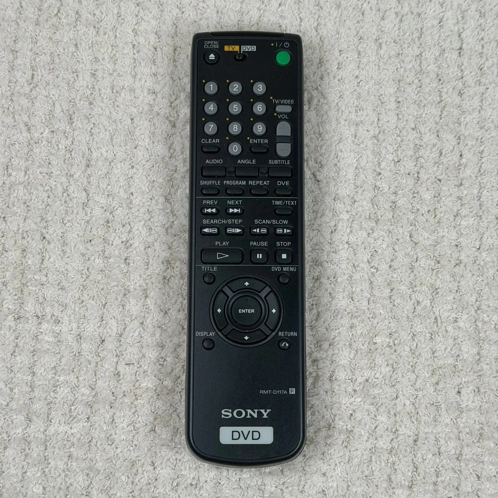 Sony RMT-D117A OEM Original DVD Player Replacement Remote‎ Control Black